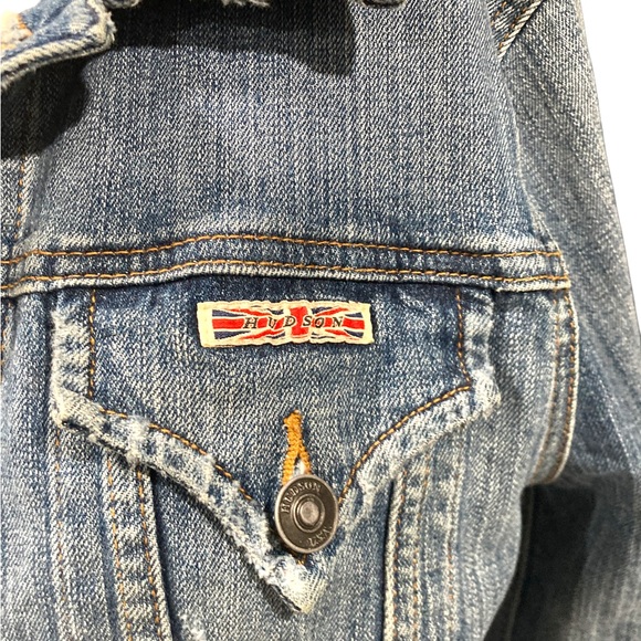 Hudson women’s small denim jean jacket - Picture 5 of 6